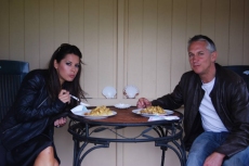 Gary and Danielle Lineker visit Grange Lodge